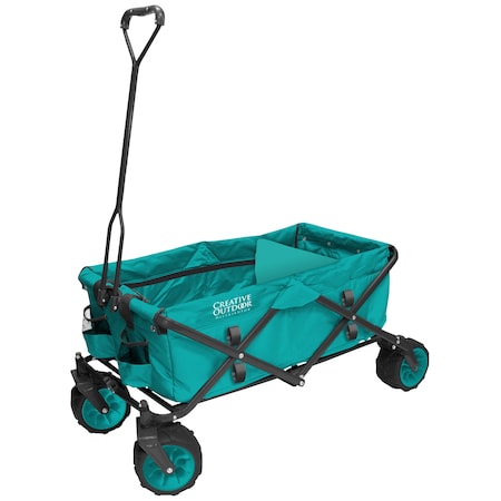 Cod Usa All-Terrain Folding Wagon, Teal 900254